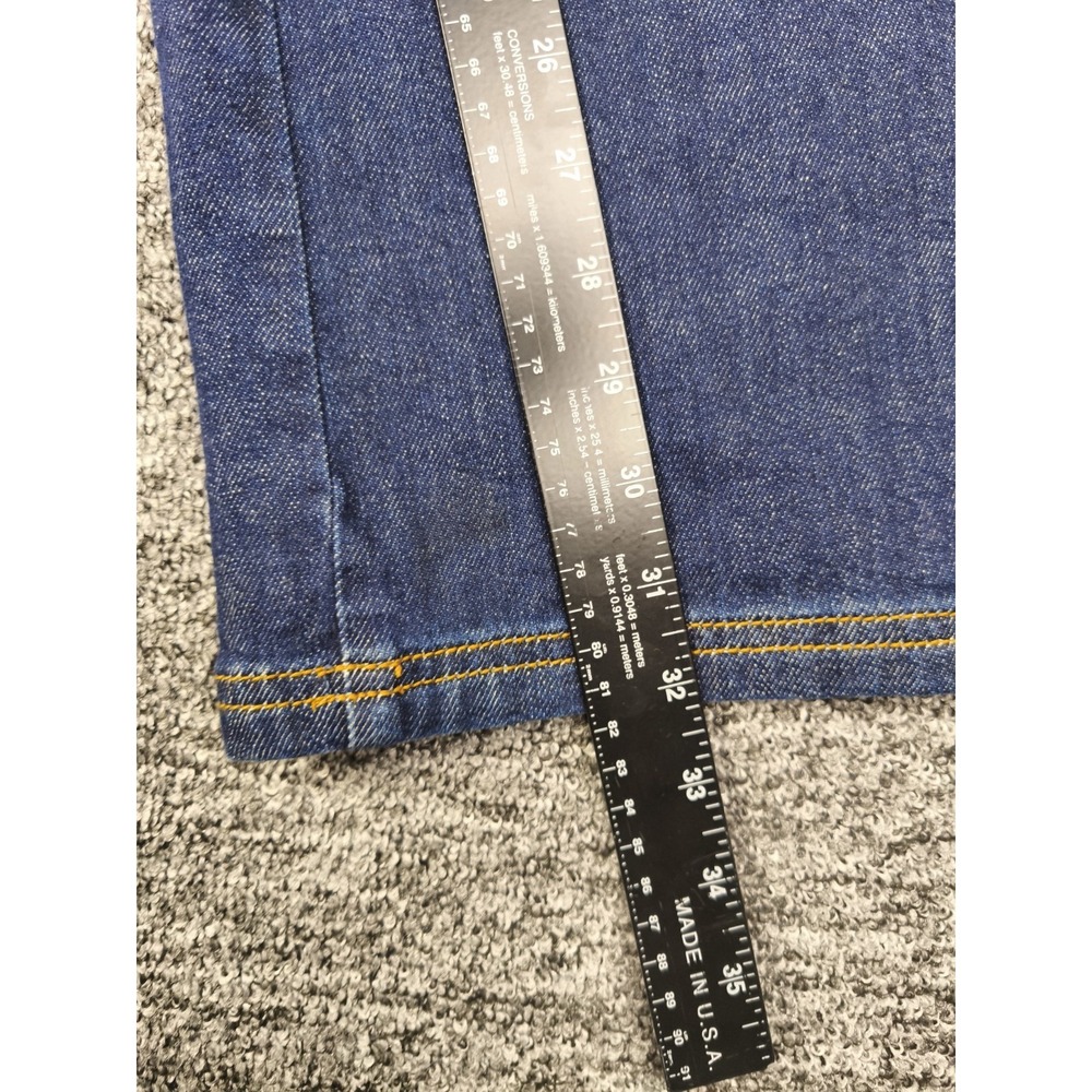 Maeve Anthropologie Colette Wide Leg Crop Jeans Scallop Trim Dark Wash 29 - Picture 7 of 9